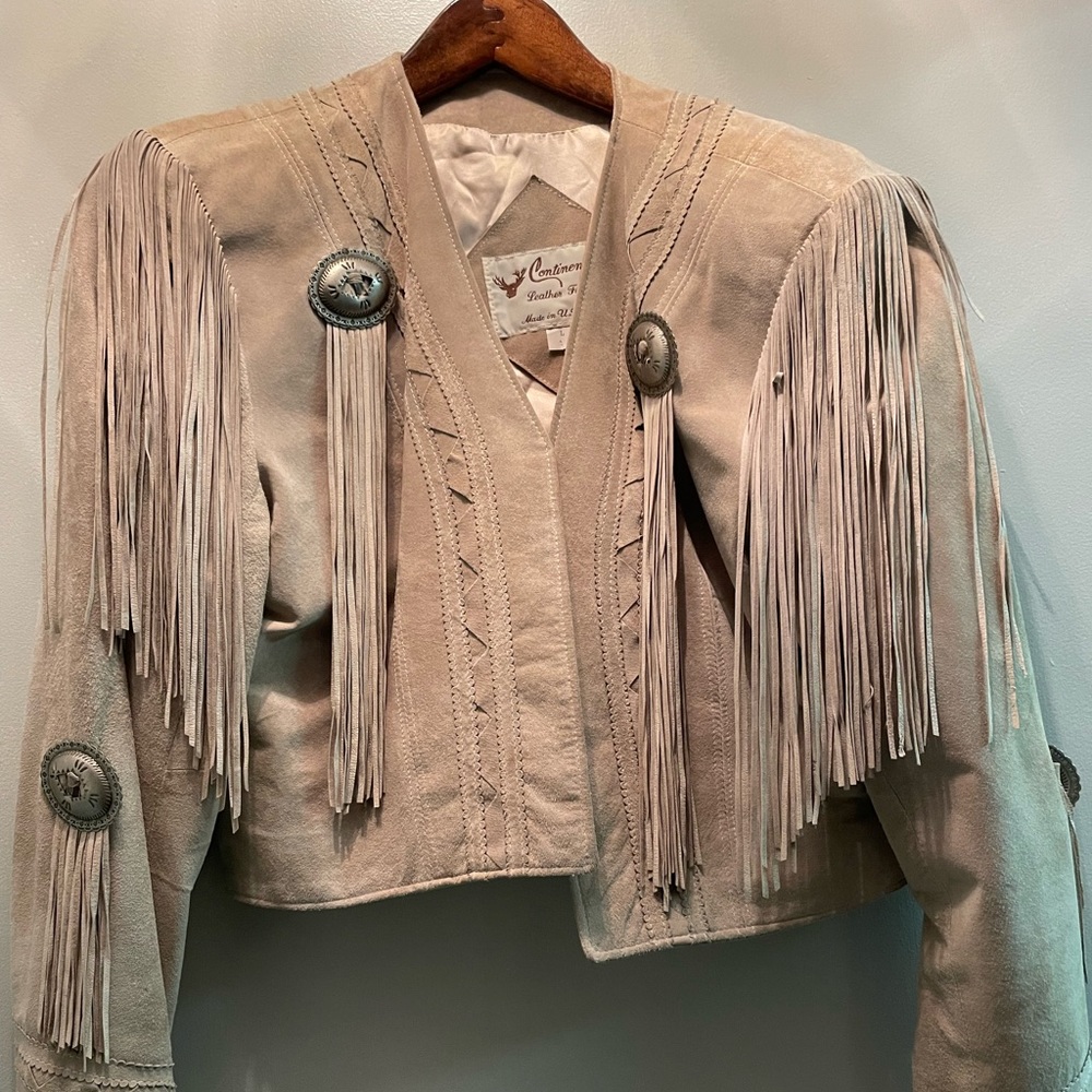 Tan Continental Suede Leather Jacket